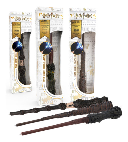 Varita Mágica Wabro Harry Potter Lumos Wand Color Madera