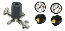 Comprar Regulador De Pressão E 2 Manometro - Saida De Ar Compressor 
