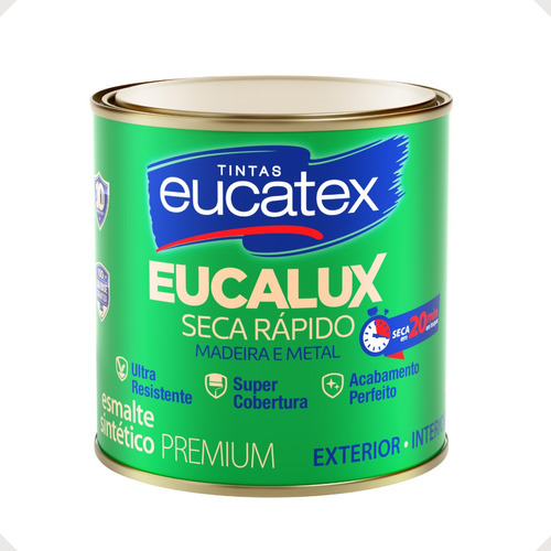 Tinta Esmalte Seca Rápido Eucalux 900ml Varias Cores Eucatex Cor Verde Colonial