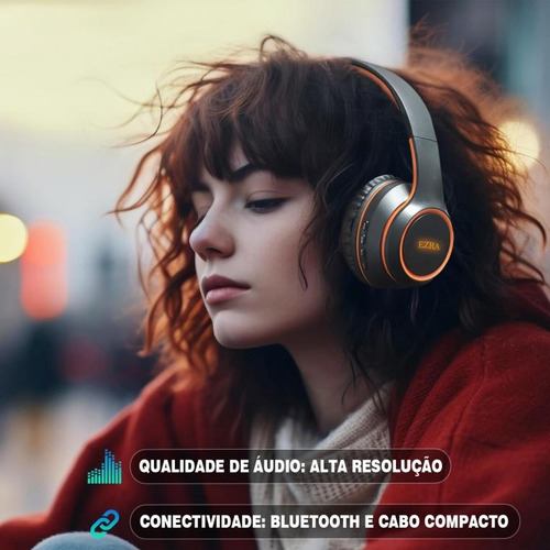 Headphone Gamer Sem Fio Bluetooth Fone Headset Com Microfone