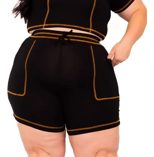 Shorts lady rock mercado cheap livre