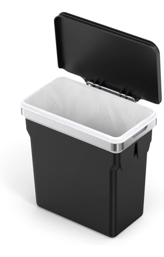 Imagen 4 de 6 de Simplhuman Negro Plástico Bote Basura Colgar Puerta Gabinete