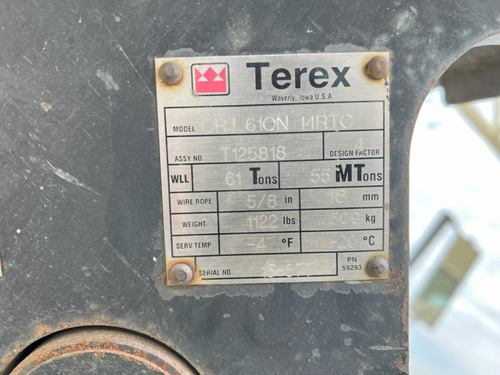 Grua 2015 Terex T560-1 De 60 Toneladas