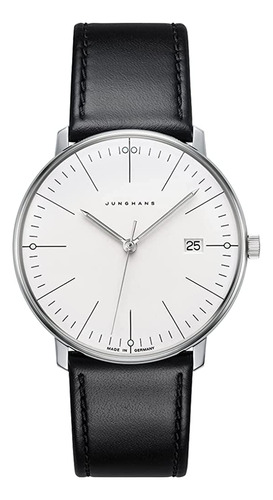 Junghans Max Bill Silver Dial Reloj De Cuarzo De Cristal De 