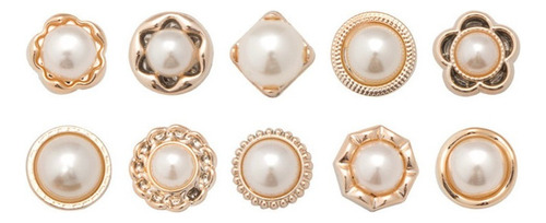 Broche De Seguridad Con Botones Exquisitos, Broche De Seguro Color Pearl