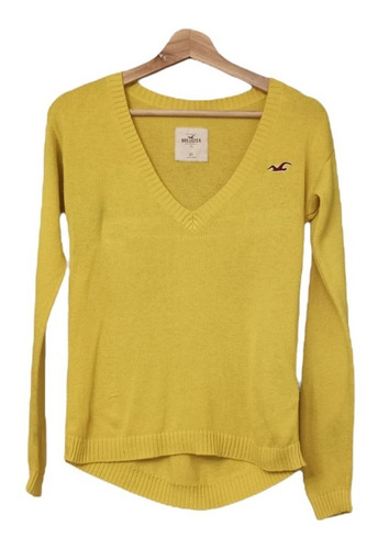 Sweater Mujer Oro Hollister 