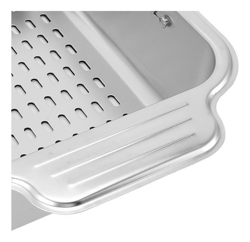 Estante Para Secar Platos Expandible De Acero Inoxidable Sob