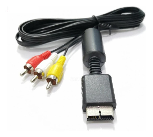 Cable Audio Y Video Para Play Ps1 Ps2 Ps3 A Tv 3 Rca 1,8m