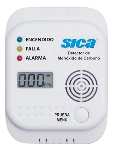 Detector Monoxido Carbono Digital A Pila Sica Electro Medina