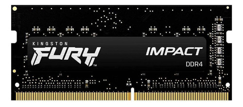 Memoria Ram Fury Impact Gamer Color Negro 16gb 1 Kingston Kf432s20ib/16