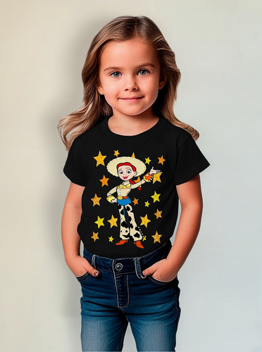 Polera Estampada 100% Algodón Niña Jessie Toy Story Vaquera