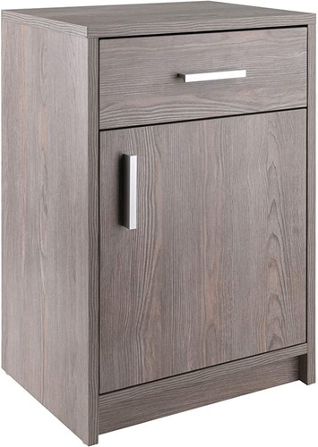 Winsome Wood Astra - Mesa Auxiliar, Madera, Gris Cen