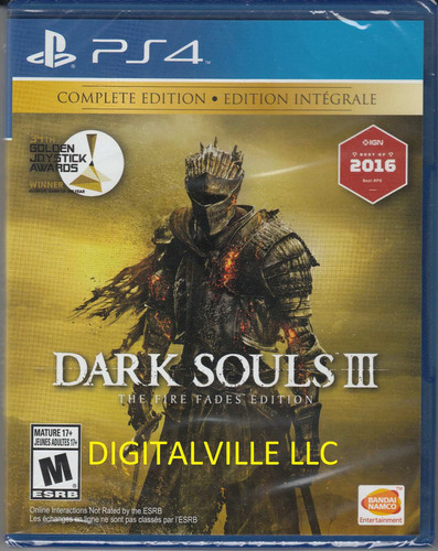 Dark Souls Iii The Fire Fades Edition Ps4 Sony 