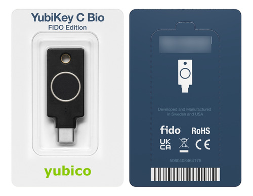 Yubikey C Bio Yubico Fido Edition Usb-c Llave De Seguridad