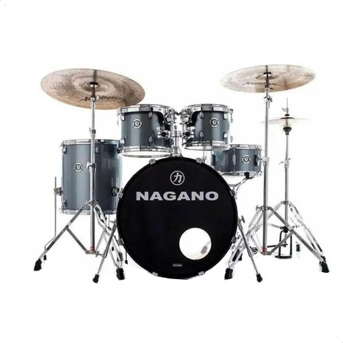 Bateria Nagano Garage Rock 22 Grafite Strip Completa