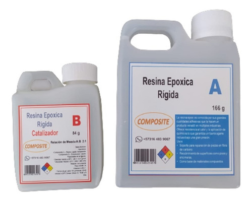 Resina Epóxica Rígida 250g Bisutería Manualidades Madera