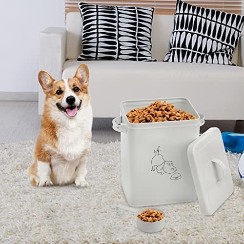 Contenedor Alimentos Mascotas Soujoy Con Tapa Y Cuchara