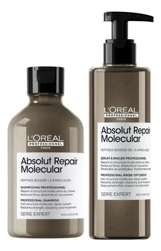 Kit Shampoo+serum Loreal Absolut Repair Molecular