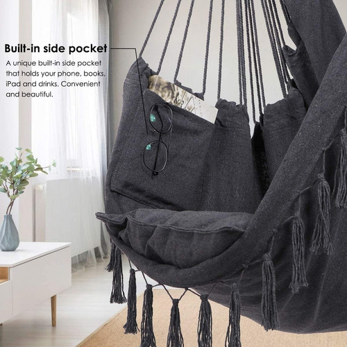 Y- Stop - Silla Hamaca Colgante Tipo Columpio Con Cuerdas