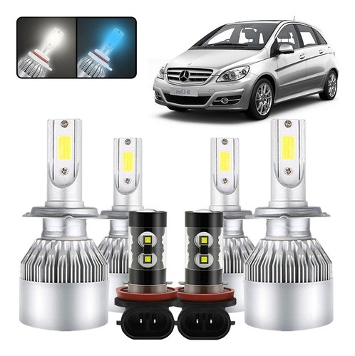 Kit De Focos Led H7 H11 Para Mercedes-benz B200 2006-2011