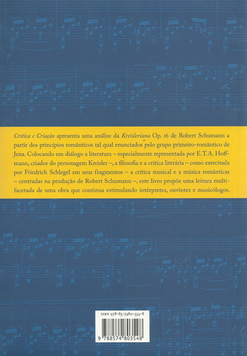 Crítica E Criação: Um Estudo Da Kreisleriana Op. 16 De Ro, De Mónica Vermes. Editora Ateliê Editorial, Capa Mole Em Português