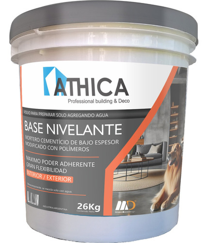 Athica Microcemento Base Gris Fina 26kg | Rinde Hasta 25m2