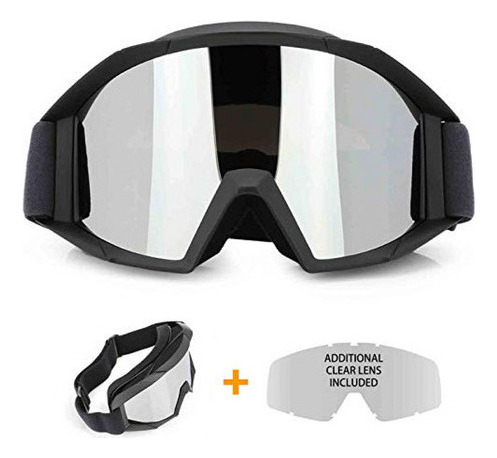 Jamiewin Gafas De Motocross Atv Dirt Bike Motocicleta Utv Mx