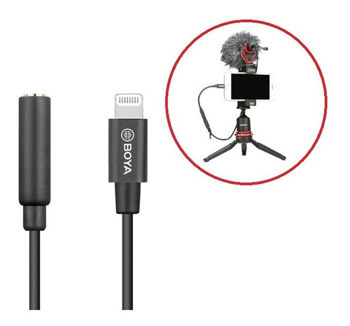 Cable Adaptador Para iPhone 3.5 Trrs Boya By-k3