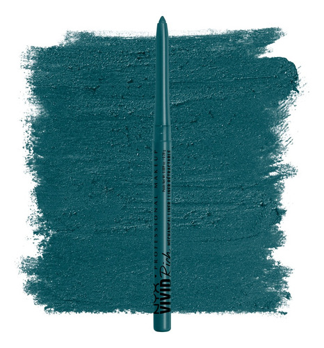 Delineador De Ojos Nyx Pmu Vivid Rich Mechanical Pencil Color 13 AQUAMARINE DREAM Efecto Metálico