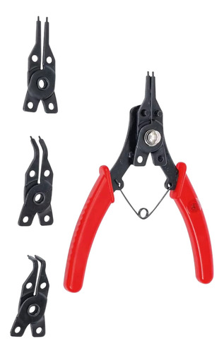 Pinza Para Seguros De Anillos Int / Ext + 4 Puntas Bgs Diy