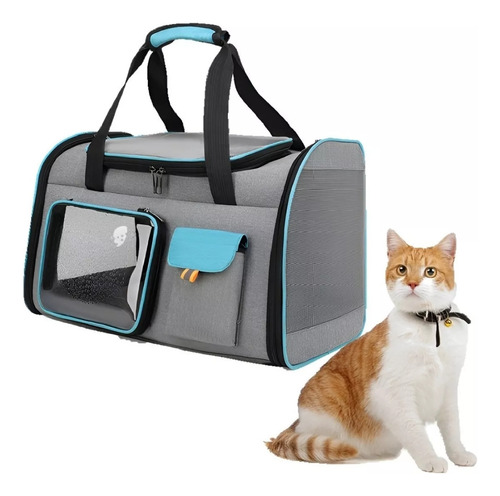 Bolso Mochila Transportadora Para Gatos Perros Mascotas Xl