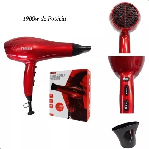 Secador de Cabelo Tomate MSE-2600A Profissional Potência 1900 Watts com o  Melhor Preço é no Zoom