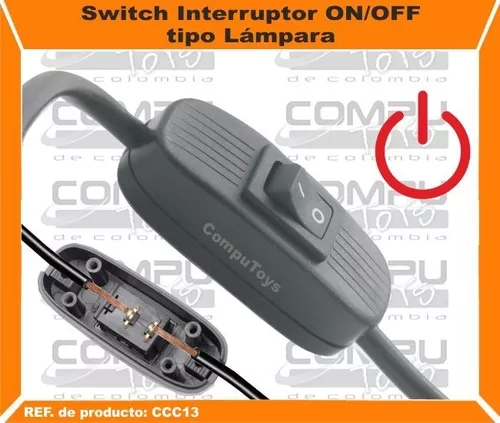 Switch Interruptor On/off Lámpara Ref: Ccc13 Computoys Sas