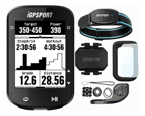 Gps Igpsport Bsc200 + Cinta De Braço + Sensor De Cadencia