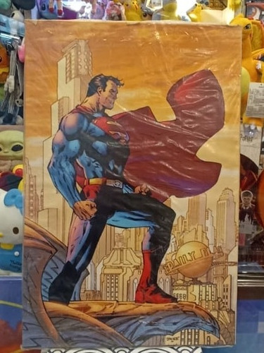 Cuadro Superman Jim Lee Impreso Tela Pvc 60x40