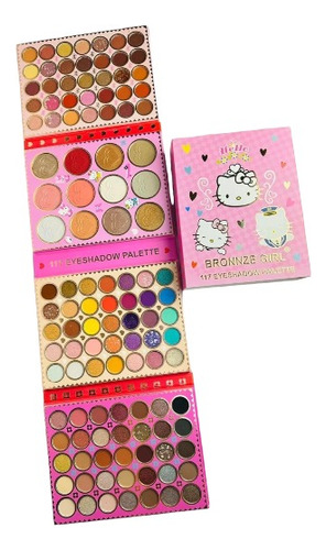 Set De Maquillaje Hello Kitty 119 Tonos, Labial Hello Kitty