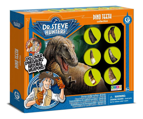 Geoworld Dr. Steve Hunters - Colección De Réplicas De Diente