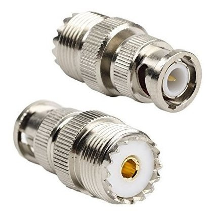 Accesorio Pc 2pcs Rf Coax Adapter Bnc Uhf Dama So 239