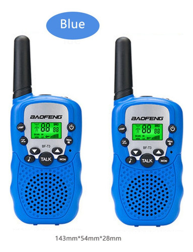 Juego De 2 Unidades Walkie Talkie Baofeng Bf-t3 Portátil Par