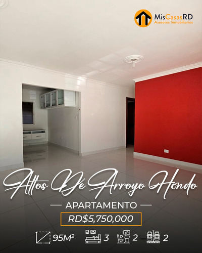 Apartamento En 1er Nivel En Altos De Arroyo Hondo