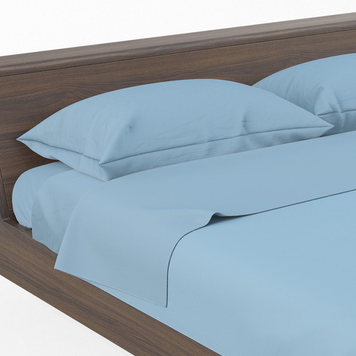 Kit 02 Jogos D Cama Acácia Cama Solteiro Liso Cores Sortidas