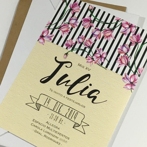 Invitaciones Tarjetas Bodas Casamientos 15 Años C/sobre X50