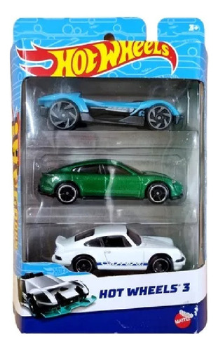 Hot Wheels Autos Pack X 3 Autitos Surtidos Original Mattel