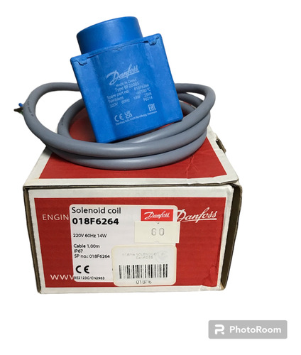 Bobina Solenoide 220v 60hz 14w Danfoss