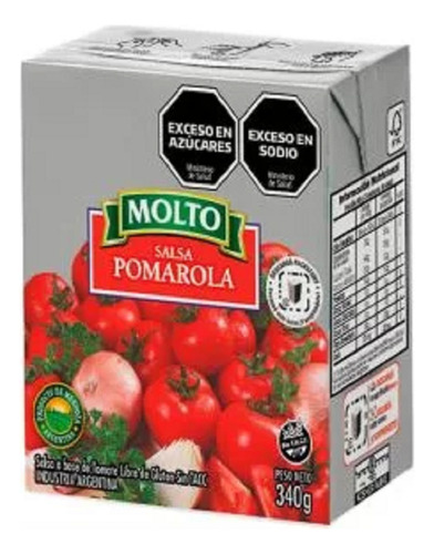 Salsa Molto Pomarola 340 Grs X 15 Unidades