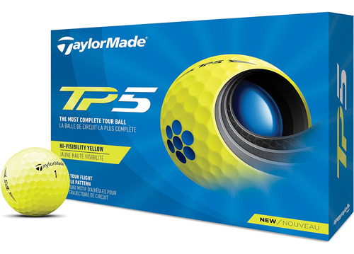 Pelotas Bolas De Golf Taylormade Tp5 Diseño Amarillo