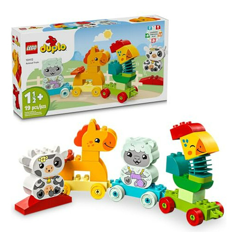 Tren De Animales  Duplo Con Figuras De Animales.