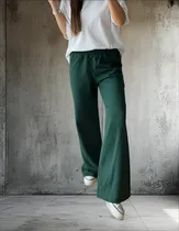 Comprar Pantalón Palazo Rústico Estampado Gris Mujer Adulto.