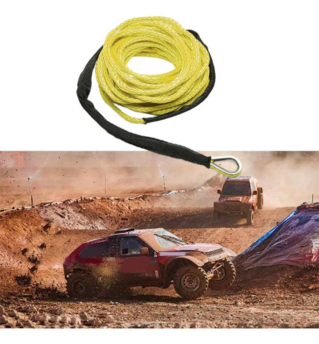 Cuerda De Remolque, Cuerda De Cabrestante De 1/4 '' Amarillo