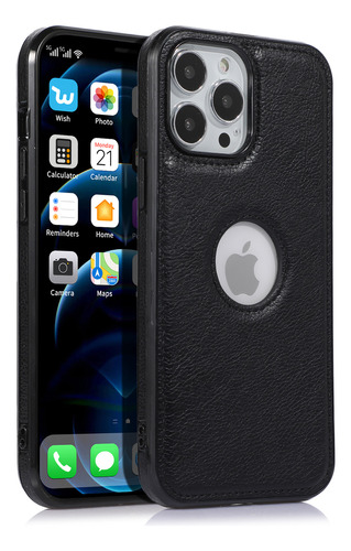 Funda Protectora Duradera De Cuero Para Iphone15 Pro Max